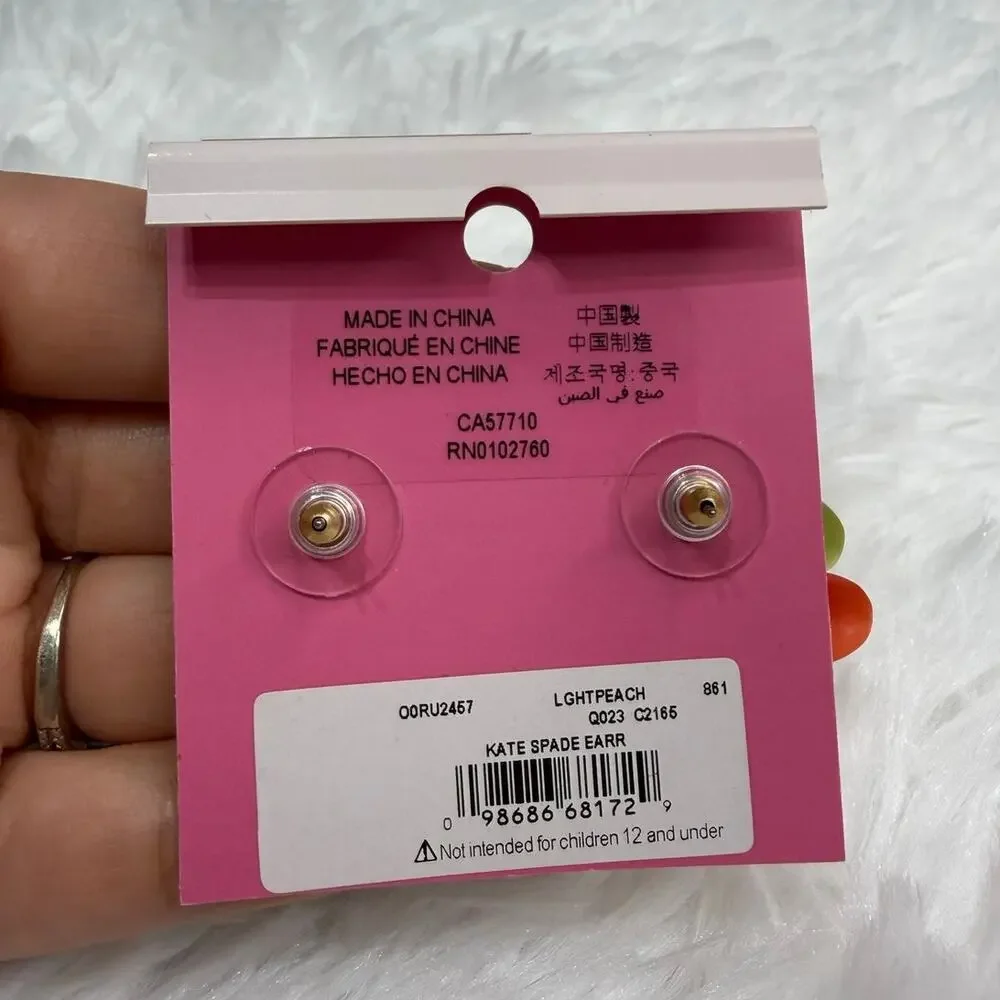 NWT Kate Spade New York Light Peach Earrings